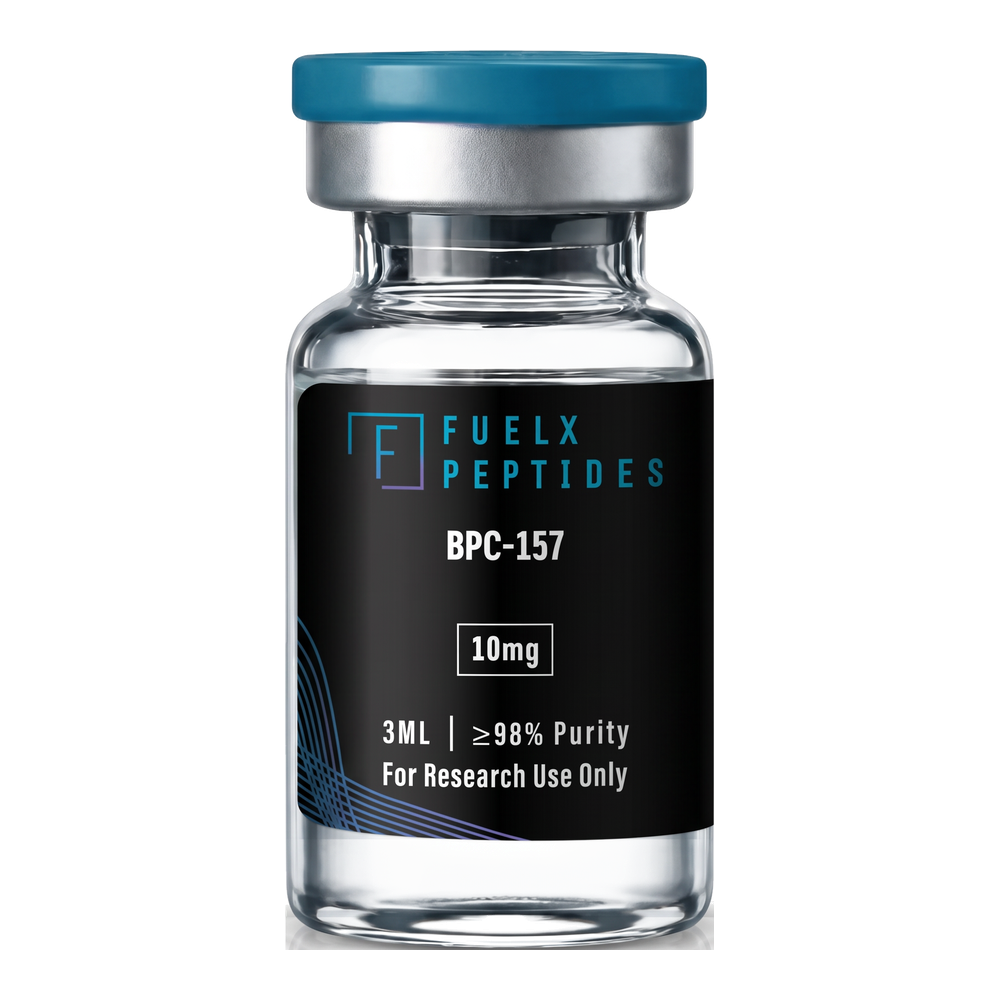 FuelX BPC-157 research vial with original label