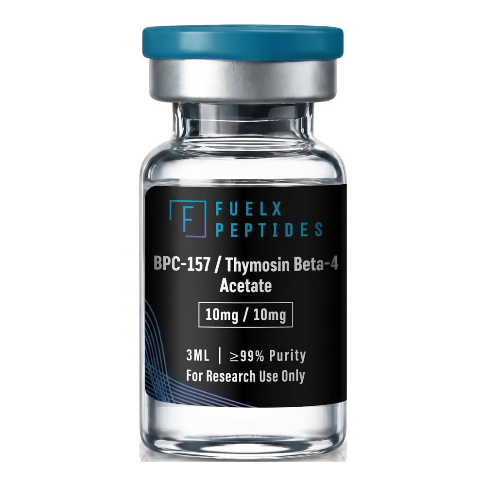 FuelX BPC-157 / TB-500 research vial with original label