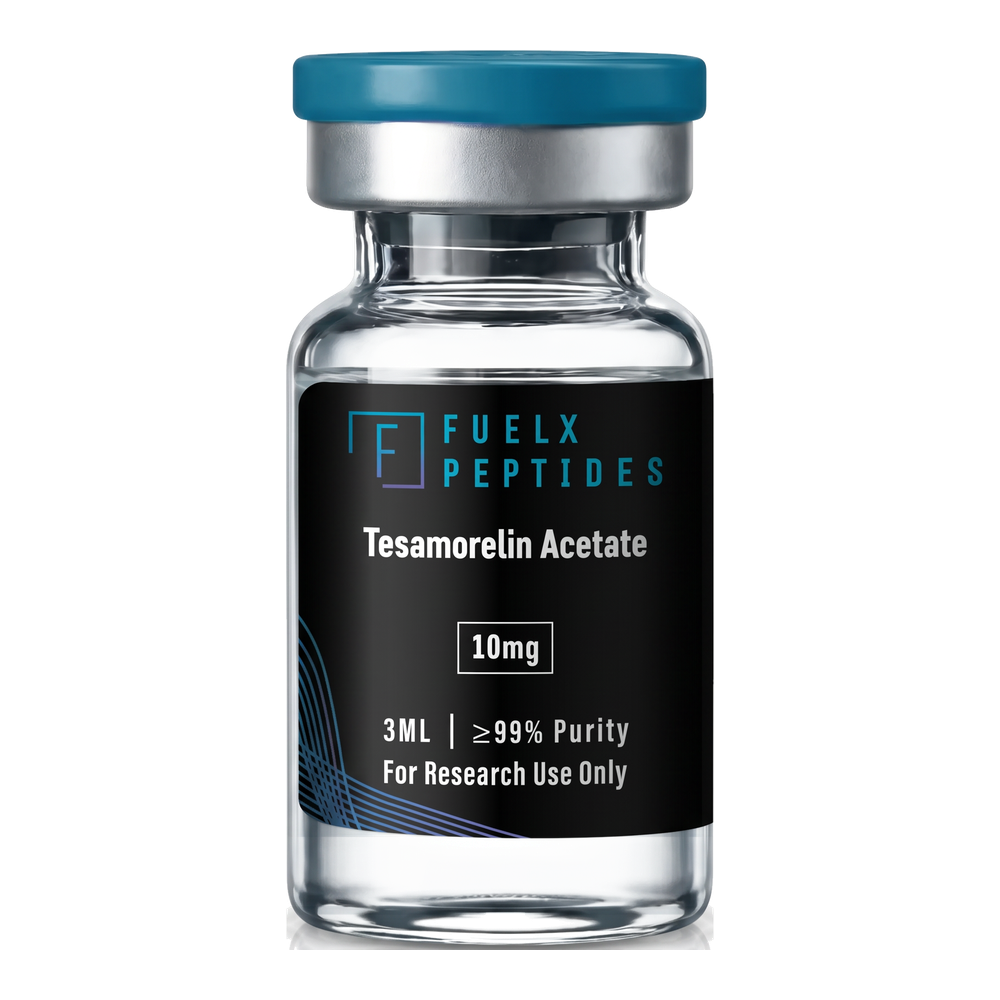 FuelX Tesamorelin research vial with original label